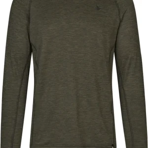 Expressversand Seeland Langarmshirt Peak, Pine Green Melange